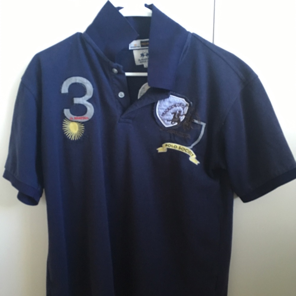 La Martina Men’s Polo Style Shirt Large